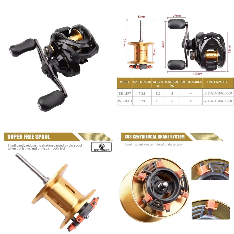 Baitcasting Reel - Carrete de Pesca Bass One Xt