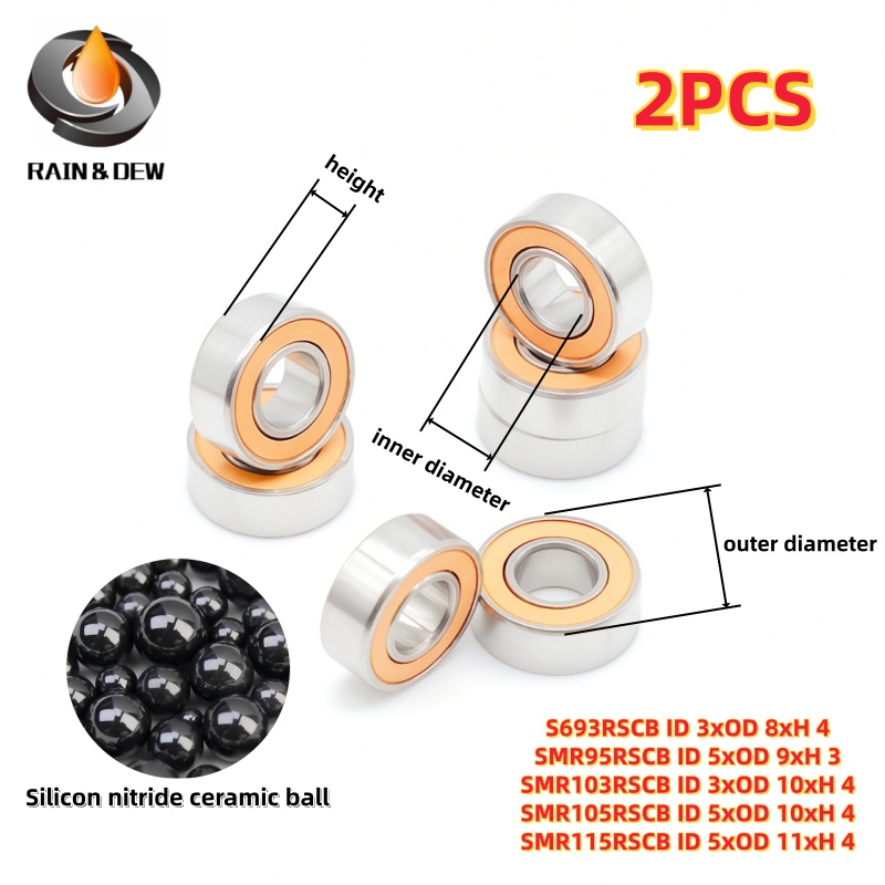 Baitcasting Reel - 2 unidades de rodamientos de bolas